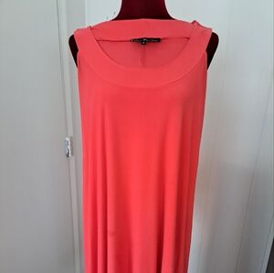 Coral Sleeveless Dress